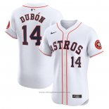 Maglia Baseball Uomo Houston Astros Mauricio Dubon Home Elite Bianco