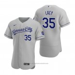 Maglia Baseball Uomo Kansas City Royals Asa Lacy Autentico Road Grigio