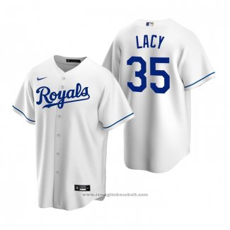 Maglia Baseball Uomo Kansas City Royals Asa Lacy Replica 2020 Bianco
