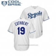 Maglia Baseball Uomo Kansas City Royals Cheslor Cuthbert Cool Base Home Bianco