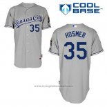 Maglia Baseball Uomo Kansas City Royals Eric Hosmer 35 Grigio Cool Base