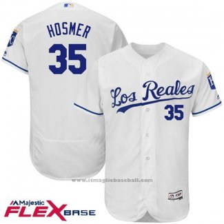 Maglia Baseball Uomo Kansas City Royals Eric Hosmer Bianco Flex Base Autentico Collection