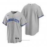 Maglia Baseball Uomo Kansas City Royals Replica Road Grigio