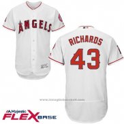 Maglia Baseball Uomo Los Angeles Angels Garrett Richards Bianco Flex Base