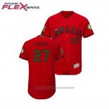 Maglia Baseball Uomo Los Angeles Angels Mike Trout 2018 Memorial Day Flex Base Scarlet