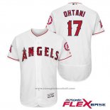 Maglia Baseball Uomo Los Angeles Angels Shohei Ohtani Angels Bianco Autentico Collection Flex Base