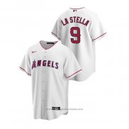 Maglia Baseball Uomo Los Angeles Angels Tommy La Stella Replica Home Bianco