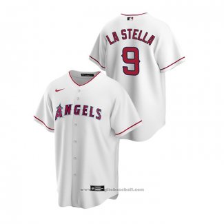 Maglia Baseball Uomo Los Angeles Angels Tommy La Stella Replica Home Bianco