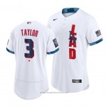 Maglia Baseball Uomo Los Angeles Dodgers Chris Taylor 2021 All Star Autentico Bianco