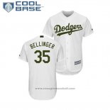 Maglia Baseball Uomo Los Angeles Dodgers Cody Bellinger 2018 Memorial Day Cool Base Bianco