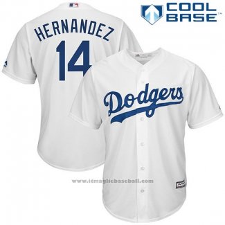 Maglia Baseball Uomo Los Angeles Dodgers Enrique Hernandez Bianco Cool Base