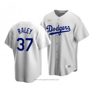 Maglia Baseball Uomo Los Angeles Dodgers Luke Raley Cooperstown Collection Home Bianco
