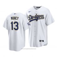 Maglia Baseball Uomo Los Angeles Dodgers Max Muncy 2021 Gold Program Replica Bianco