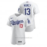 Maglia Baseball Uomo Los Angeles Dodgers Max Muncy Autentico Bianco