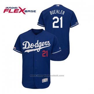 Maglia Baseball Uomo Los Angeles Dodgers Walker Buehler Flex Base Blu