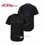 Maglia Baseball Uomo Miami Marlins Brian Anderson Flex Base Autentico Collection Alternato 2019 Nero