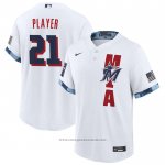 Maglia Baseball Uomo Miami Marlins Personalizzate 2021 All Star Replica Bianco