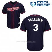 Maglia Baseball Uomo Minnesota Twins Harmon Killebrew 3 Blu Alternato Cool Base