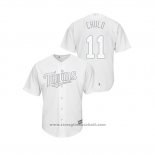 Maglia Baseball Uomo Minnesota Twins Jorge Polanco 2019 Players Weekend Replica Bianco