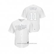 Maglia Baseball Uomo Minnesota Twins Jorge Polanco 2019 Players Weekend Replica Bianco