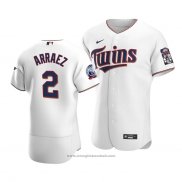 Maglia Baseball Uomo Minnesota Twins Luis Arraez Autentico Primera Bianco