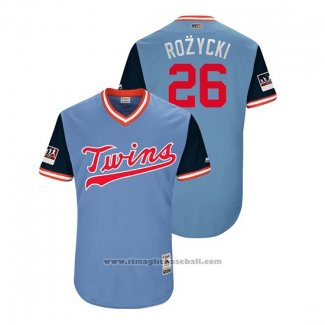 Maglia Baseball Uomo Minnesota Twins Max Kepler 2018 LLWS Players Weekend Rozycki Blu