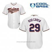 Maglia Baseball Uomo Minnesota Twins Rod Carew 29 Bianco Home Cool Base