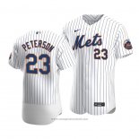 Maglia Baseball Uomo New York Mets David Peterson Autentico Primera Bianco