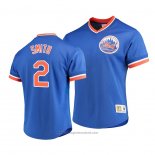 Maglia Baseball Uomo New York Mets Dominic Smith Cooperstown Collection Blu