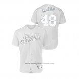 Maglia Baseball Uomo New York Mets Jacob Degrom 2019 Players Weekend Autentico Bianco