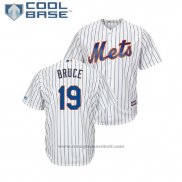 Maglia Baseball Uomo New York Mets Jay Bruce Cool Base Home Bianco