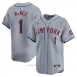 Maglia Baseball Uomo New York Mets Jeff Mcneil Away Limited Grigio
