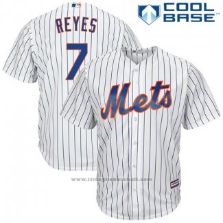 Maglia Baseball Uomo New York Mets Jose Reyes Bianco Cool Base