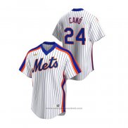 Maglia Baseball Uomo New York Mets Robinson Cano Cooperstown Collection Home Bianco