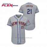 Maglia Baseball Uomo New York Mets Todd Frazier 150 Anniversario Autentico Flex Base Grigio