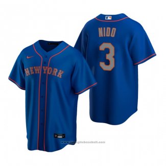 Maglia Baseball Uomo New York Mets Tomas Nido Replica Alternato Blu