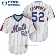 Maglia Baseball Uomo New York Mets Yoenis Cespedes Bianco Cooperstown Cool Base