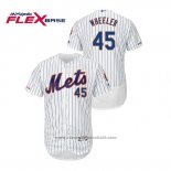 Maglia Baseball Uomo New York Mets Zack Wheeler 150 Anniversario Autentico Flex Base Bianco