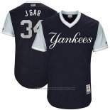 Maglia Baseball Uomo New York Yankees 2017 Little League World Series Jaime Garcia Blu