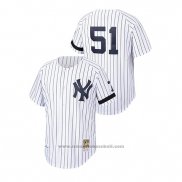 Maglia Baseball Uomo New York Yankees Bernie Williams Cooperstown Collection Autentico Bianco