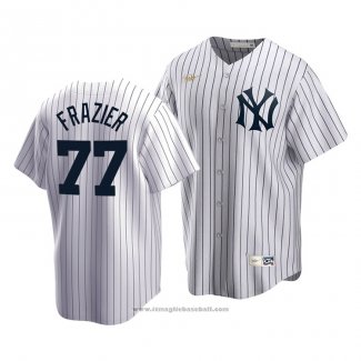 Maglia Baseball Uomo New York Yankees Clint Frazier Cooperstown Collection Primera Bianco