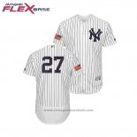 Maglia Baseball Uomo New York Yankees Giancarlo Stanton 2018 Stars & Stripes Flex Base Bianco