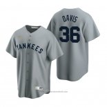 Maglia Baseball Uomo New York Yankees Jonathan Davis Cooperstown Collection Road Grigio