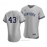 Maglia Baseball Uomo New York Yankees Jonathan Loaisiga Autentico Road Grigio