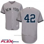 Maglia Baseball Uomo New York Yankees Mariano Rivera Grigio Flex Base Giocatore