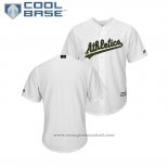 Maglia Baseball Uomo Oakland Athletics 2018 Memorial Day Cool Base Bianco