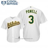 Maglia Baseball Uomo Oakland Athletics Boog Powell Cool Base Home Bianco