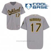 Maglia Baseball Uomo Oakland Athletics Glenn Hubbard 17 Grigio Cool Base