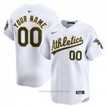 Maglia Baseball Uomo Oakland Athletics Home Limited Personalizzate Bianco