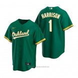 Maglia Baseball Uomo Oakland Athletics Josh Harrison Alternato Replica Verde